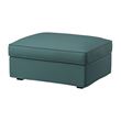 IKEA - KIVIK, pouffe with storage, kelinge grey/turquoise