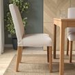 IKEA - BERGMUND, fabric chair, oak effect-hallarp beige