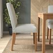 IKEA - BERGMUND, fabric chair, oak effect-orrsta light grey