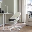 IKEA - LOBERGET/MALSKAR, office chair, beyaz-gri minderli