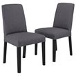 IKEA - BERGMUND, dining chair set, black-gunnared medium grey, 2 pack