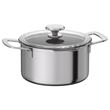 IKEA - HEMKOMST, steel pot, stainless steel/glass, 3 l