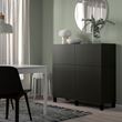 IKEA - BESTA, storage combination, blackbrown, 120x42x112 cm