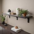 IKEA - BERGSHULT/RAMSHULT, wall shelf, blackbrown, 120x30 cm