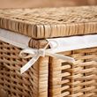 IKEA - TOLKNING, basket, rattan, 50x43x19 cm