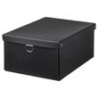 IKEA - NIMM, box with lid, black, 25x35x15 cm