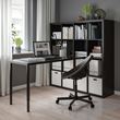 IKEA - OLOV, desk leg, black, 60-90 cm