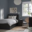 IKEA - MALM/LINDBADEN, single bed, blackbrown, 90x200 cm