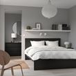 IKEA - MALM/LINDBADEN, double bed, blackbrown, 140x200 cm