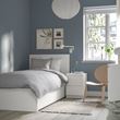 IKEA - MALM/LINDBADEN, single bed, white, 90x200 cm
