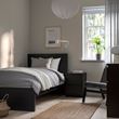 IKEA - MALM, single bed, blackbrown, 90x200 cm