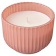 IKEA - SOCKERLÖNN, scented candle in glass, pink