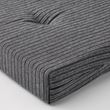 IKEA - JUSTINA, chair pad, black, 42/35x40x4 cm