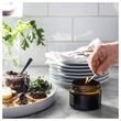 IKEA - PRAKTRÖNN, cam kapta kokulu mum, sarı-kahverengi, 20 saat