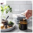 PRAKTRÖNN, scented candle in glass, yellow-brown, 40 hr