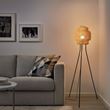 IKEA - SINNERLIG, floor lamp, bamboo, 127 cm