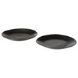 IKEA - ÖMSESIDIG, plate set, black, 31 cm