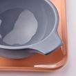 IKEA - ÖMSESIDIG, bowl set with tray, orange-grey