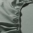 IKEA - DVALA, fitted sheet, grey-green, 80x200 cm