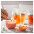 IKEA - SOCKERLÖNN, scented candle in glass, pink