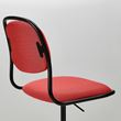 IKEA - ÖRFJALL, office chair, black-Vissle red