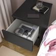 IKEA - MALM, bedside table, blackbrown, 40x55 cm