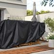 IKEA - TOSTERÖ, storage bag for outdoor furniture, black, 260x148 cm