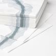 SOMMARFLOX, patterned napkin, white-gray/blue patterned, 33x33 cm