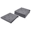 IKEA - JUSTINA, chair pad, grey, 42/35x40x4 cm