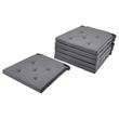 IKEA - JUSTINA, chair pad, grey, 42/35x40x4 cm