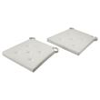 IKEA - JUSTINA, chair pad, off-white, 42/35x40x4 cm