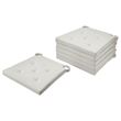 IKEA - JUSTINA, chair pad, off-white, 42/35x40x4 cm
