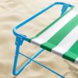 STRANDÖN, beach chair, green-blue-white