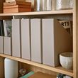 NIMM, magazine file, light grey/beige, 25x30x10 cm