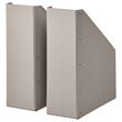 IKEA - NIMM, magazine file, light grey/beige, 25x30x10 cm