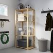 HEJNE, shelving unit, pine, 78x50x171 cm