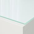 IKEA - BESTA, top panel, glass white, 120x40 cm