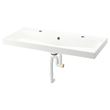 IKEA - BACKSJÖN/RANNILEN, wash-basin with water trap, white, 100x48 cm