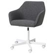 IKEA - TOSSBERG/MALSKAR, office chair, gunnared dark grey-white