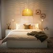 IKEA - KAPPELAND/HEMMA, pendant lamp, rattan/white