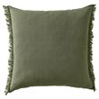 IKEA - VALLKRASSING, lace pillow cover, grey-green, 50x50 cm