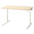 IKEA - MITTZON, desk, birch veneer-white, 120x80 cm