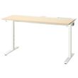 IKEA - MITTZON, desk, birch veneer-white, 140x60 cm