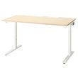 IKEA - MITTZON, desk, birch veneer-white, 140x80 cm
