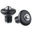 IKEA - KLINGSTORP, knob, black/chrome-plated, 23 mm