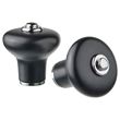 IKEA - KLINGSTORP, knob, black/chrome-plated, 30 mm