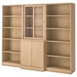 IKEA - TONSTAD, storage combination, oak veneer, 245x47x201 cm