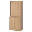 IKEA - TONSTAD, sliding door-cabinet, oak veneer, 82x47x201 cm
