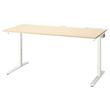 IKEA - MITTZON, desk, birch veneer-white, 160x80 cm