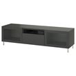 IKEA - BESTA, tv bench, dark grey, 180x42x48 cm